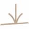 Ekena Millwork Richland Smooth Timber Gable Bracket, Douglas Fir, 108"W x 54"H x 1 1/2"D x 3 1/2"F, 12/12 Pitch GBW108X54X0204RIC00SDF - alternate 4